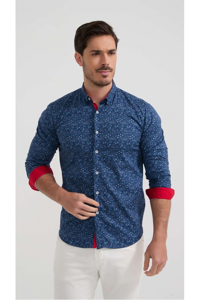 Chemise stretch à motifs collection "PREMIUM"