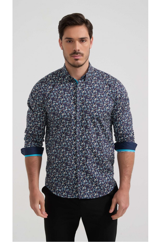 Chemise stretch à motifs collection "PREMIUM"