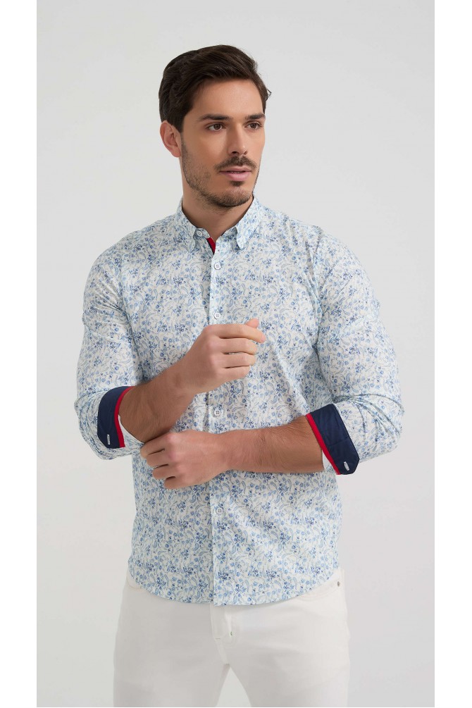 Chemise stretch à motifs collection "PREMIUM"