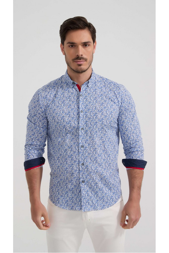 Chemise stretch à motifs collection "PREMIUM"