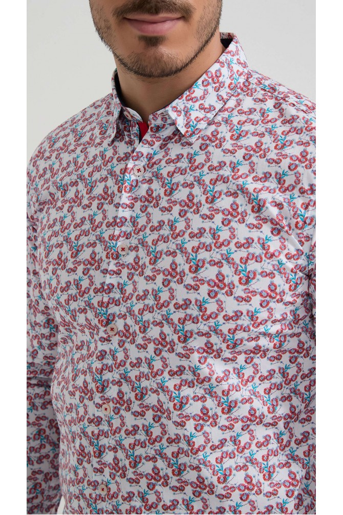 Chemise stretch à motifs collection "PREMIUM"