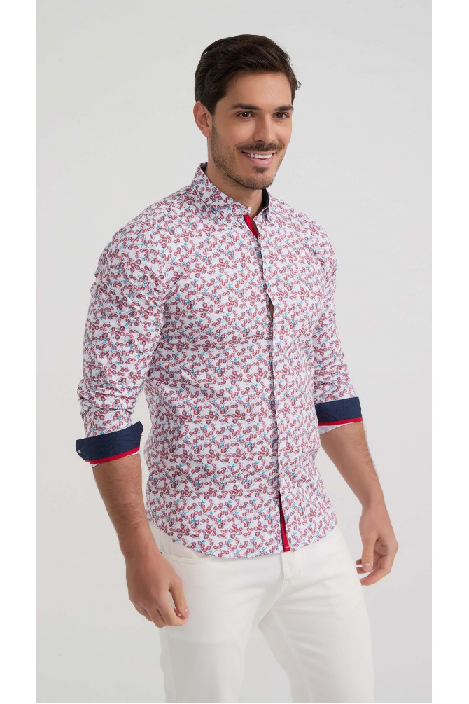Chemise stretch à motifs collection "PREMIUM"