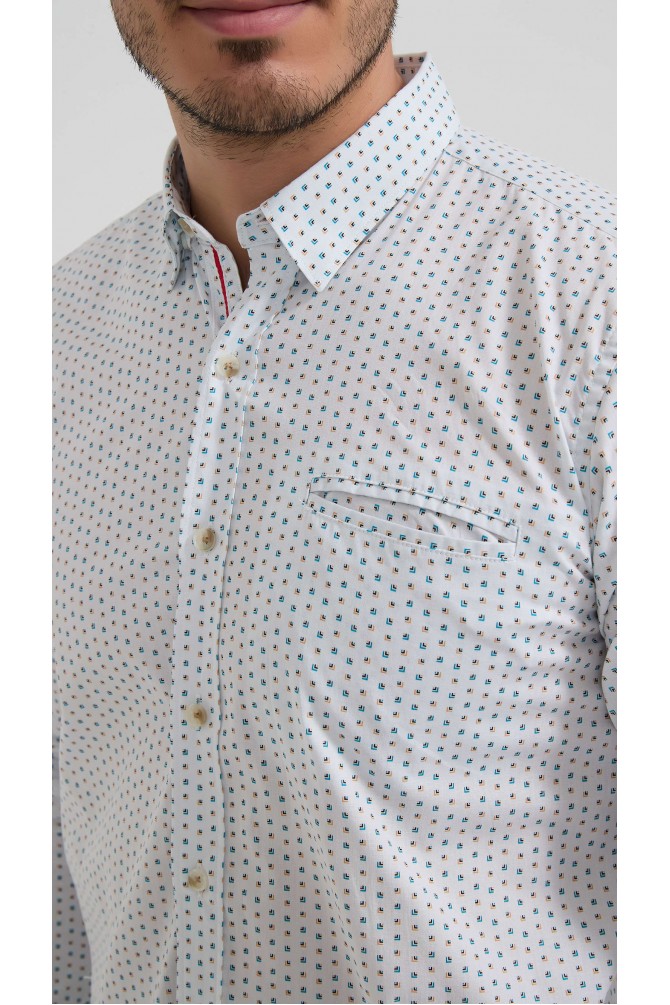 Chemise stretch à motifs collection "PREMIUM"