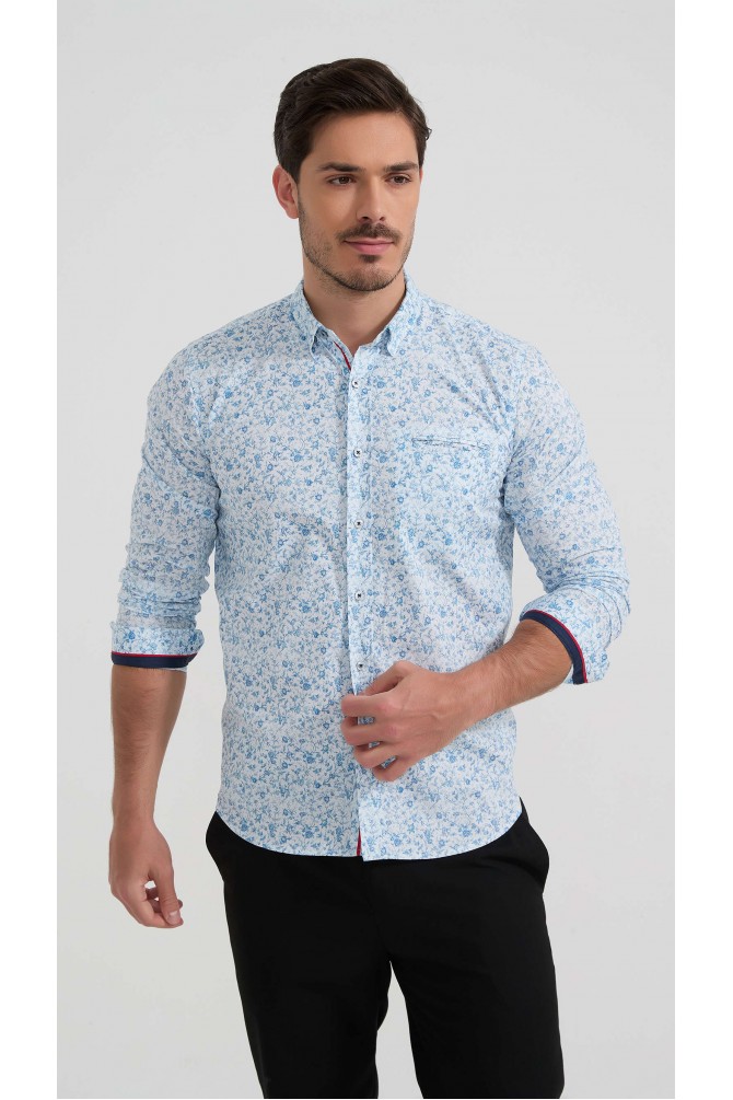 Chemise stretch à motifs collection "PREMIUM"