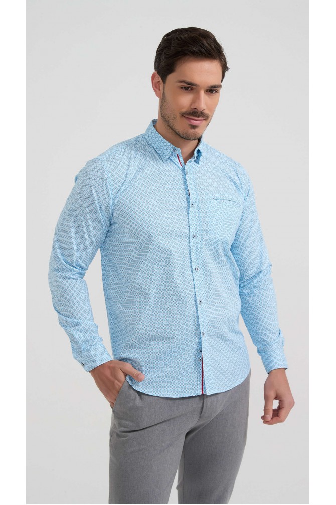 Chemise stretch à motifs collection "PREMIUM"