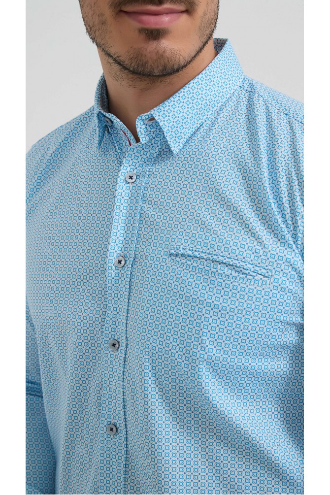 Chemise stretch à motifs collection "PREMIUM"