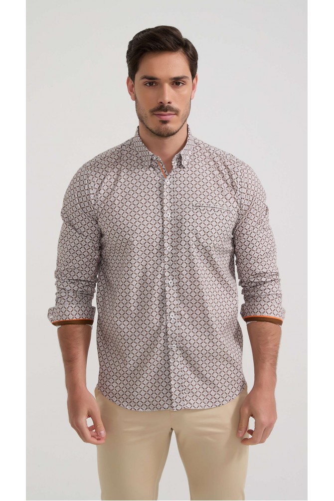 Chemise stretch à motifs collection "PREMIUM"