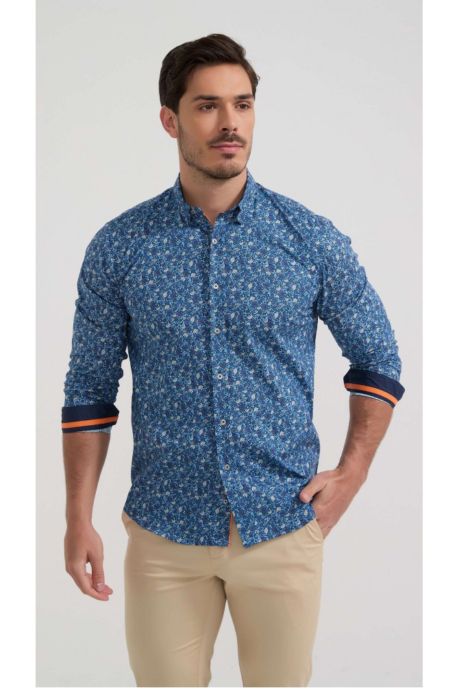 Chemise stretch à motifs collection "PREMIUM"