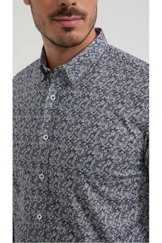 Chemise stretch à motifs collection "PREMIUM"
