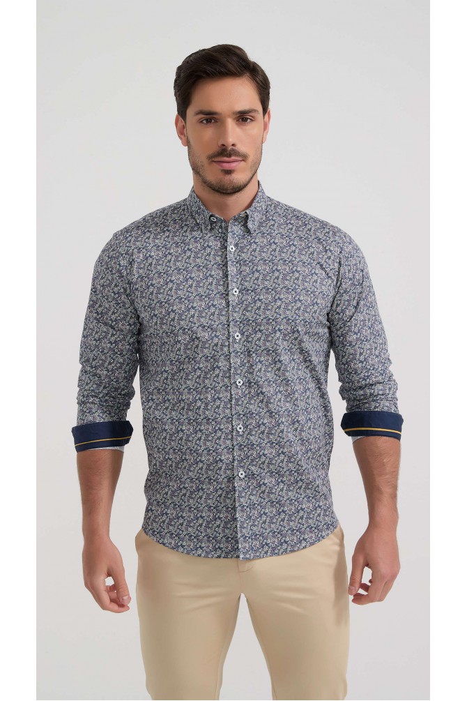 Chemise stretch à motifs collection "PREMIUM"