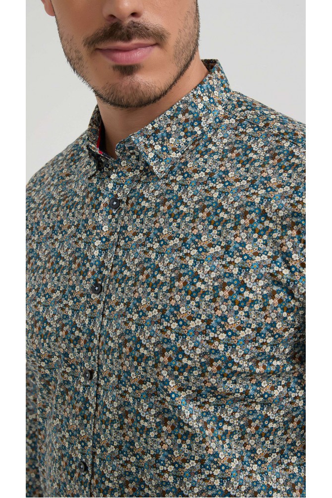 Chemise stretch à motifs collection "PREMIUM"
