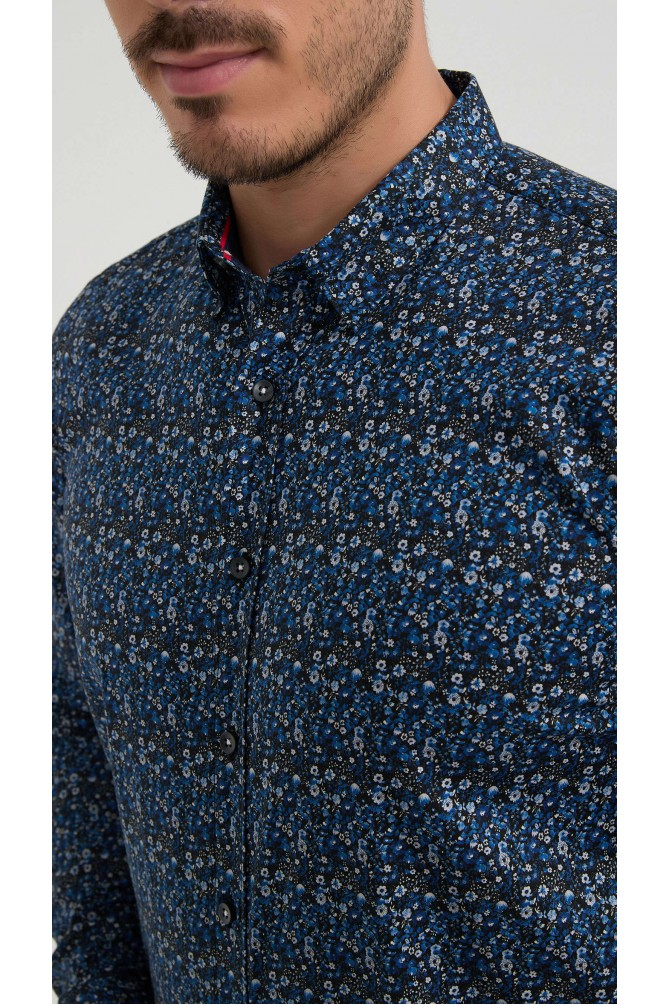 Chemise stretch à motifs collection "PREMIUM"