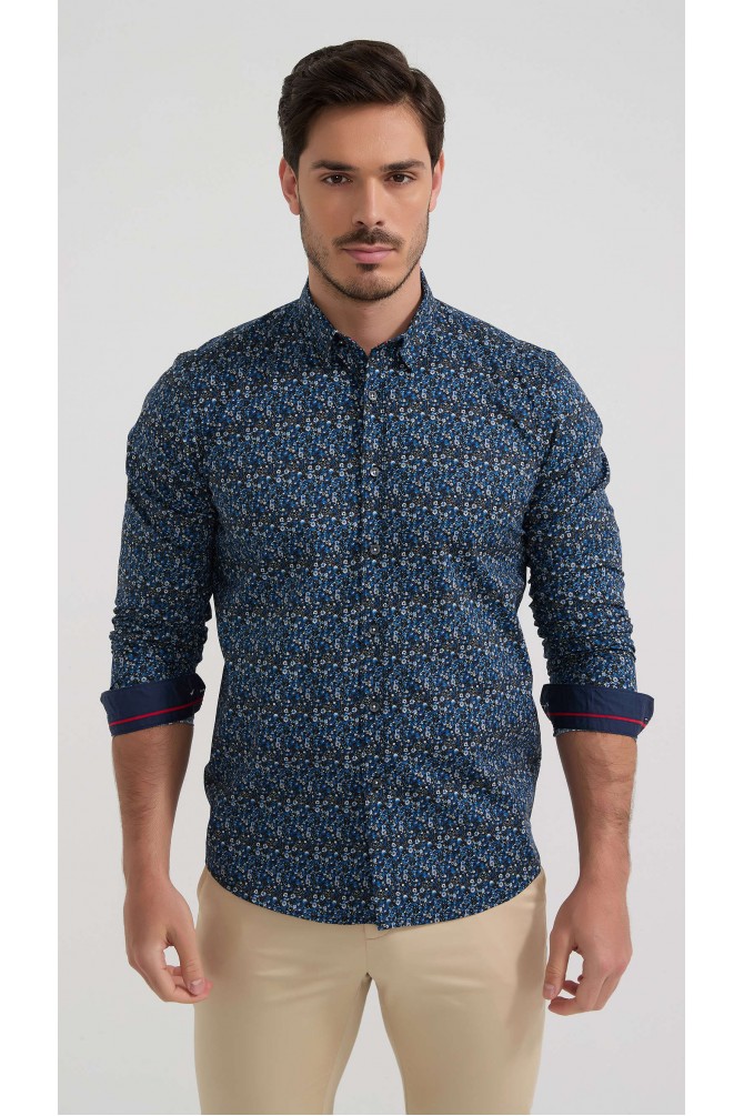 Chemise stretch à motifs collection "PREMIUM"