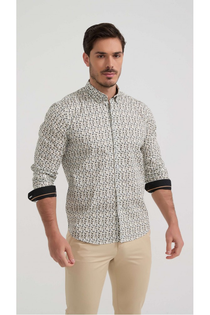 Chemise stretch à motifs collection "PREMIUM"