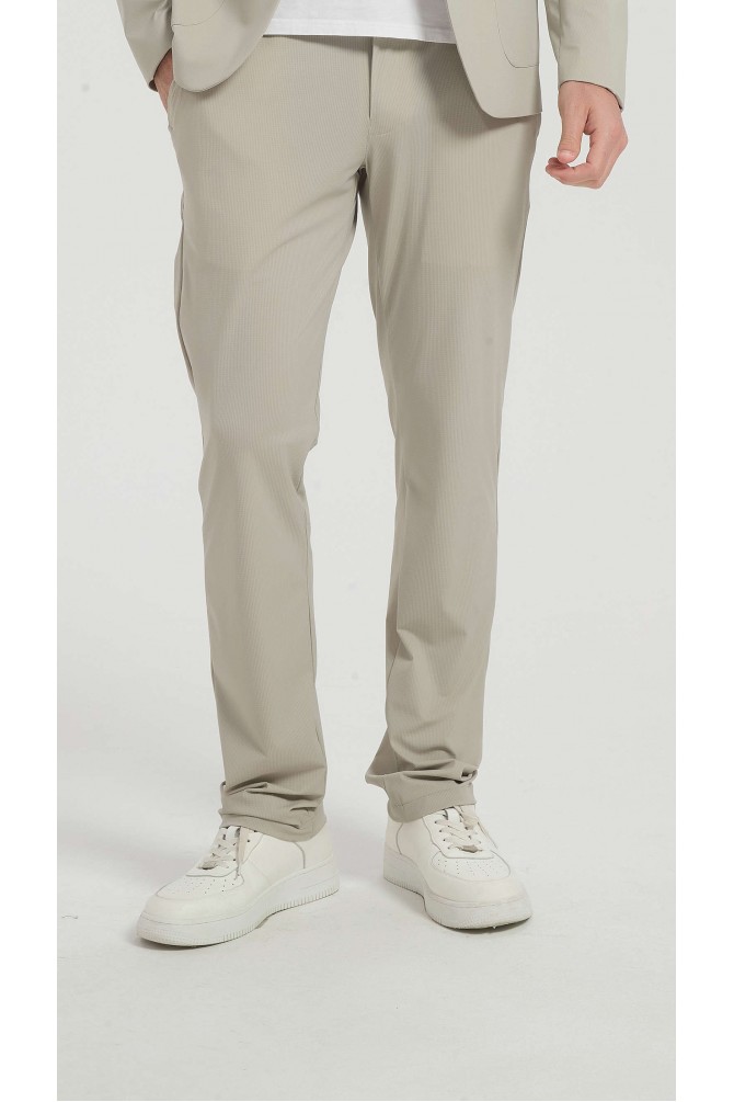 Pantalon infroissable ultra stretch - Beige