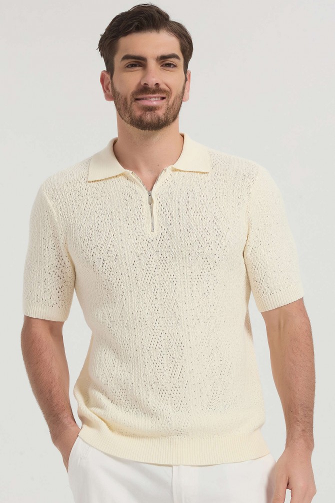 Knitted polo 100% cotton