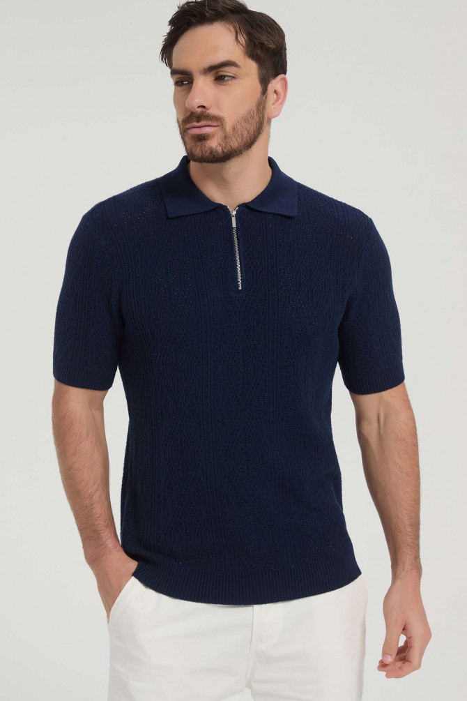 Knitted polo 100% cotton