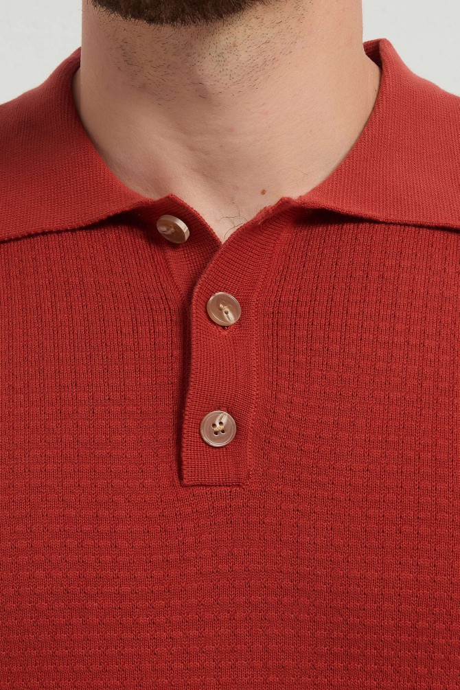 Knitted polo 100% cotton