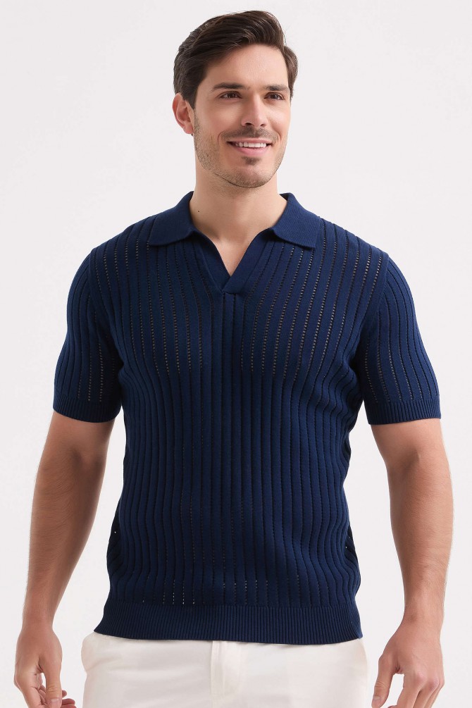 Knitted polo 100% cotton
