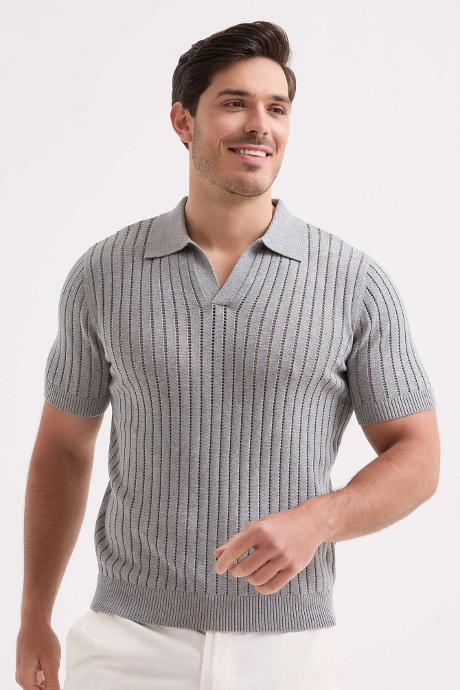 Knitted polo 100% cotton
