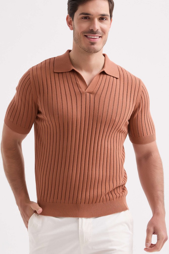 Knitted polo 100% cotton