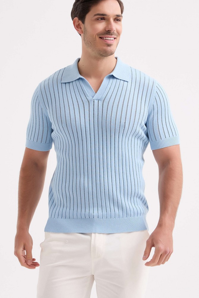 Knitted polo 100% cotton
