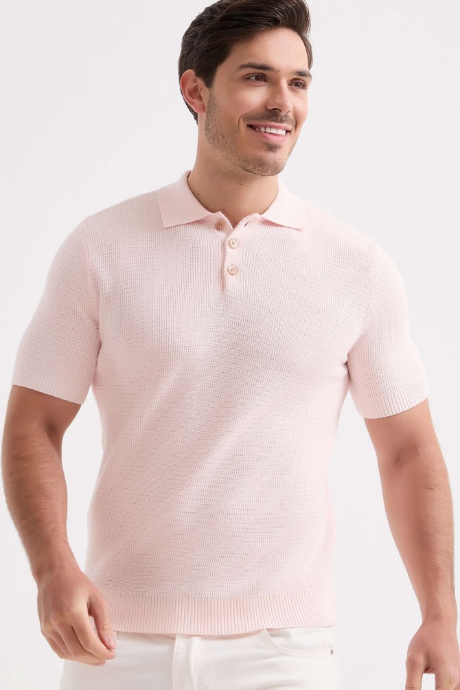 Knitted polo 100% cotton