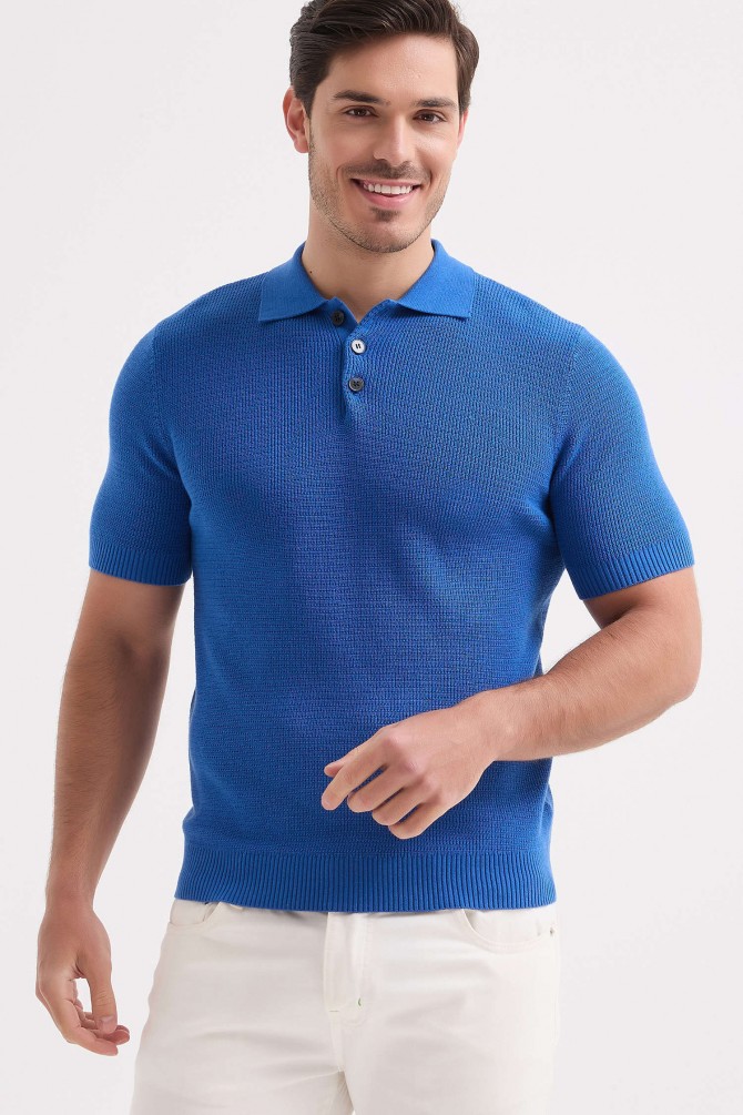 Knitted polo 100% cotton