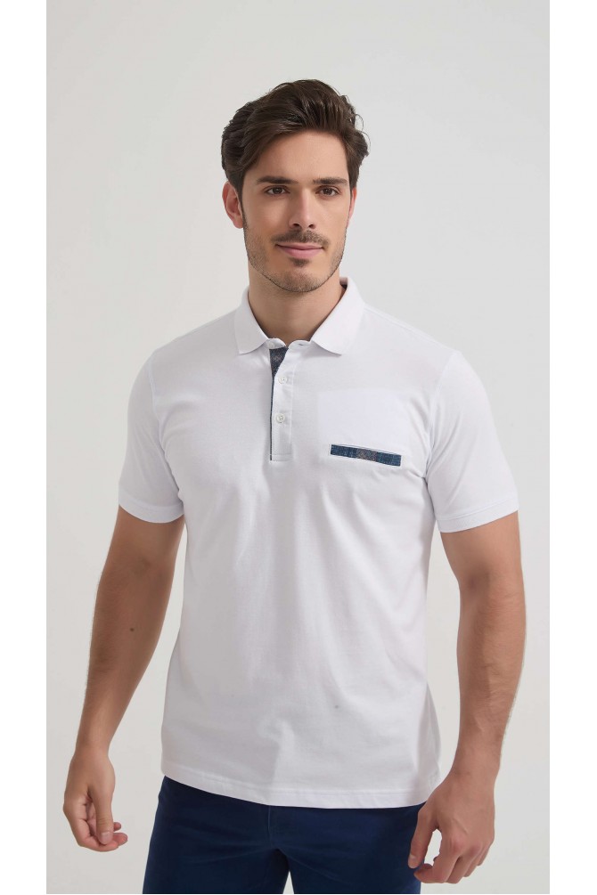 Polo Fabio coton royal