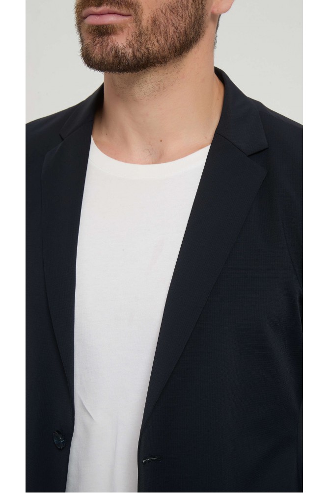 Ultra stretch wrinkle-free blazer - Navy