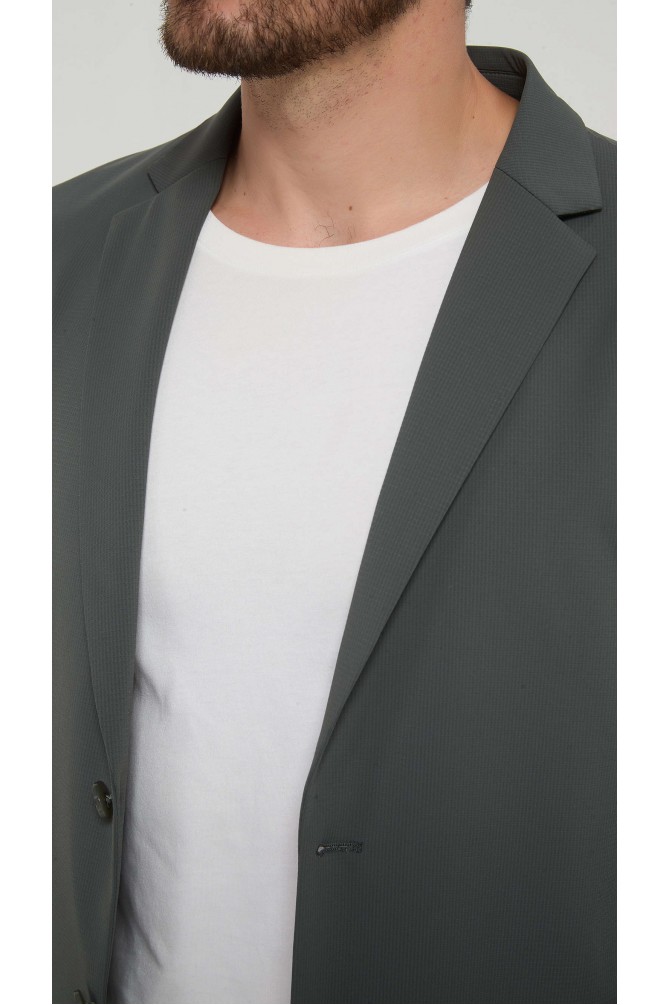 Ultra stretch wrinkle-free blazer - Anthracite