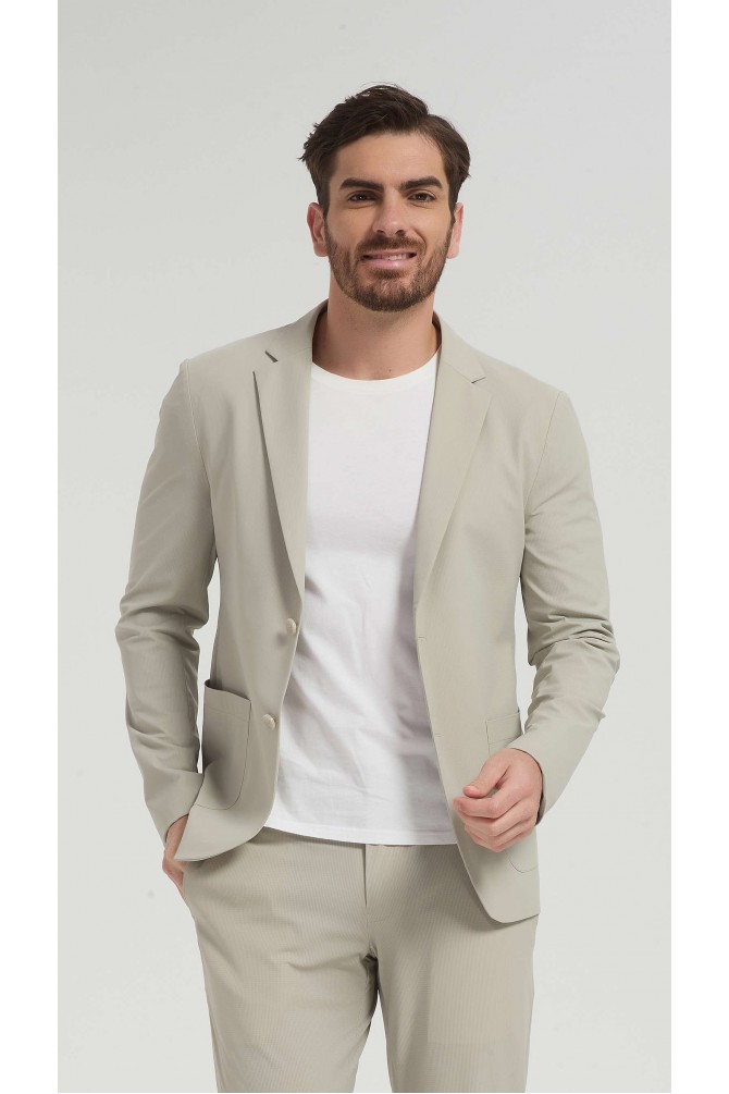 Ultra stretch wrinkle-free blazer - Beige