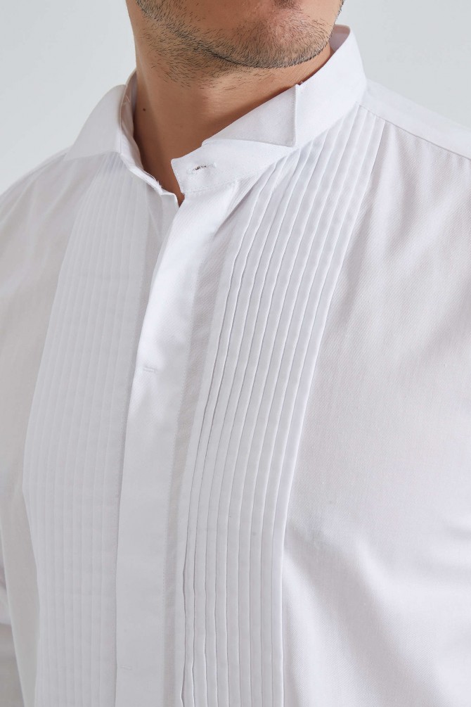 Dinner shirt comfort fit - White