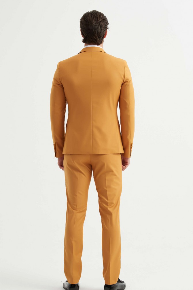 3 pieces suit in mustard