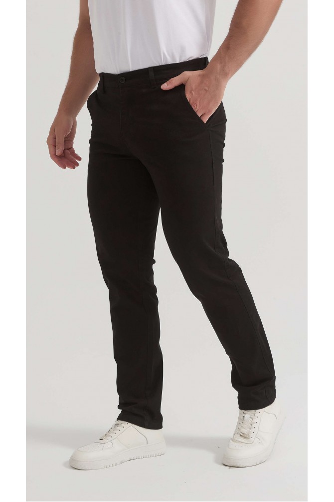 Pantalon chino coupe confort - Noir