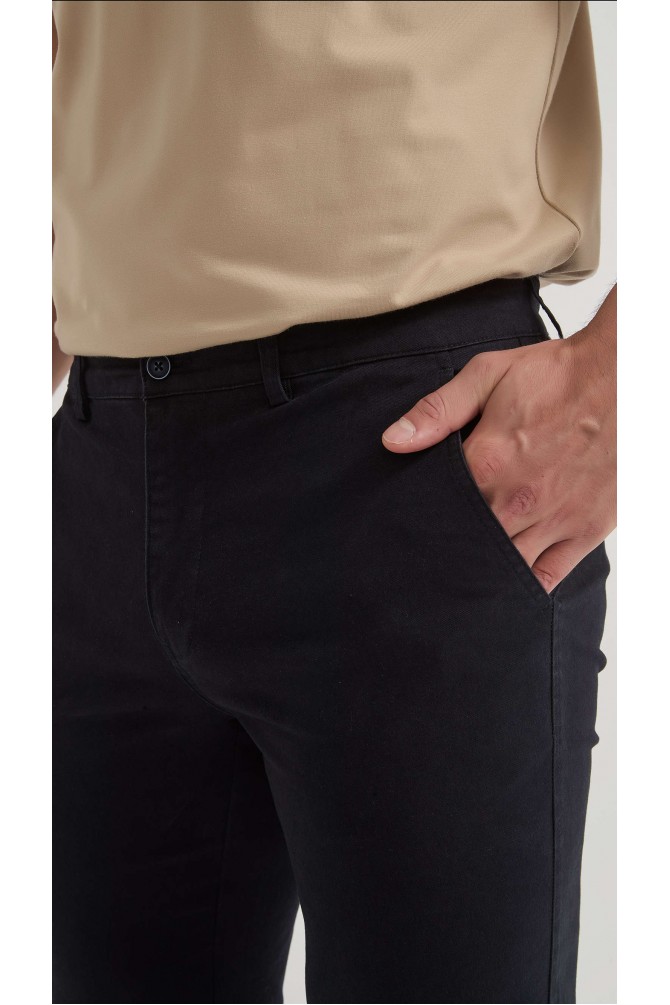 Pantalon chino coupe confort - Marine