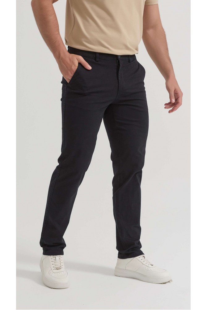 Pantalon chino coupe confort - Marine