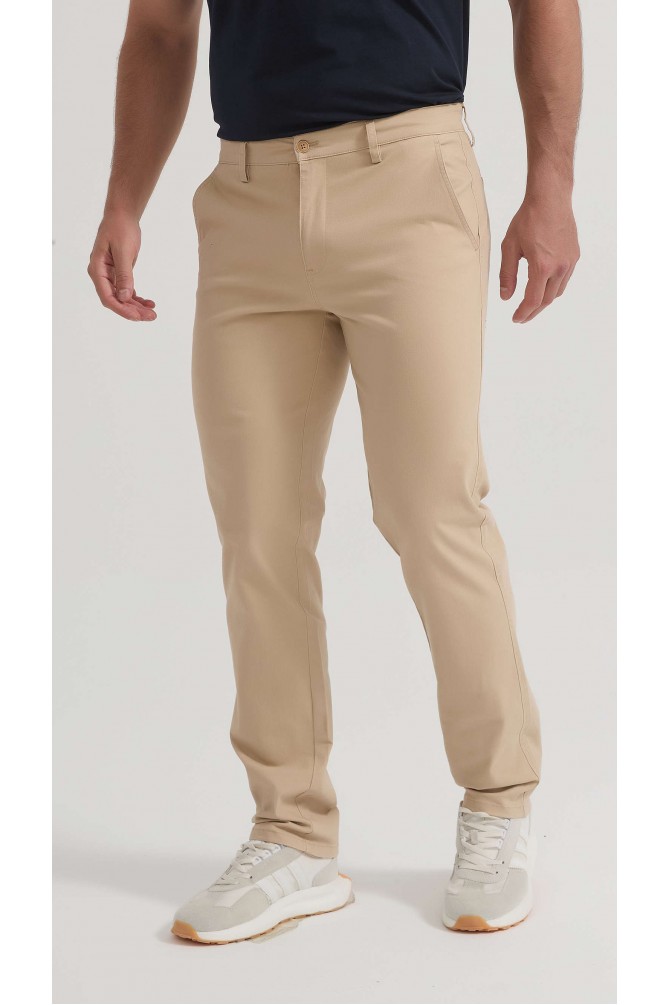 Pantalon chino coupe confort - Beige