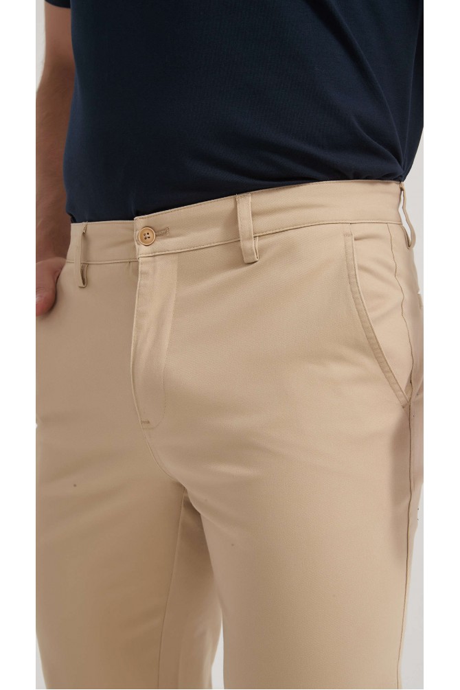 Pantalon chino coupe confort - Beige