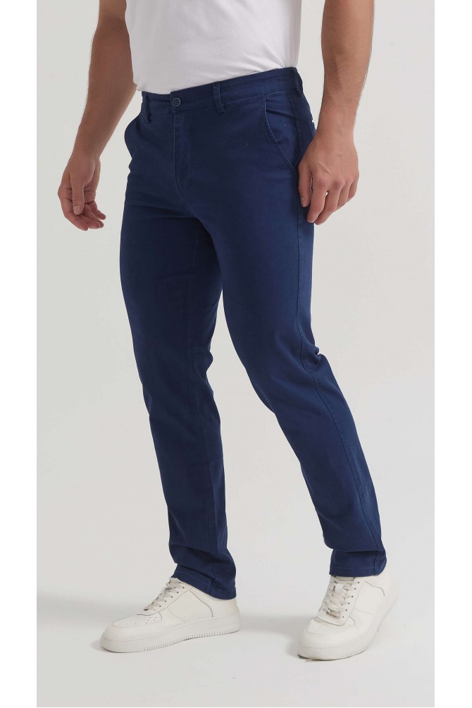 Pantalon chino coupe confort - Bleu