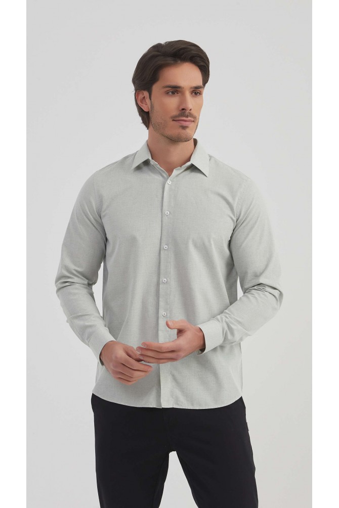 Chemise effet vintage coupe confort