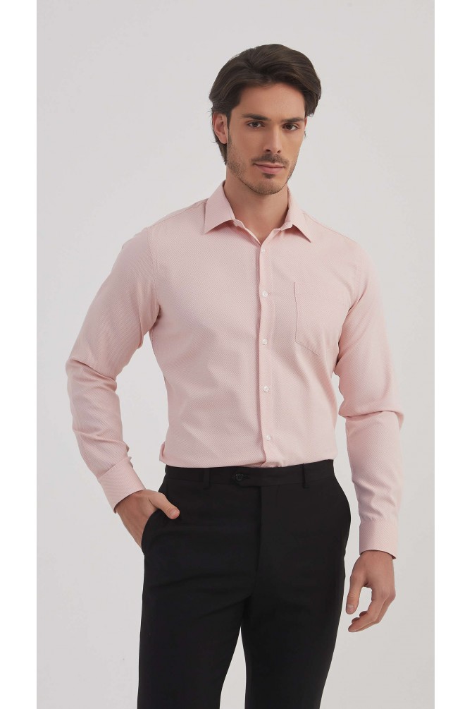 Chemise coton piqué coupe confort