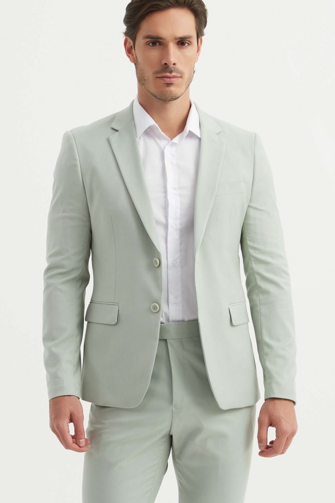 3 pieces suit in sage green