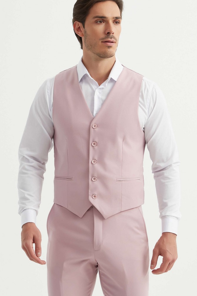 3 pieces suit in nude
