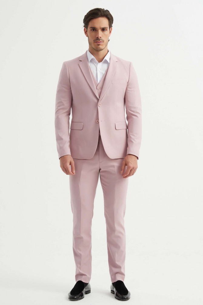 3 pieces suit in nude