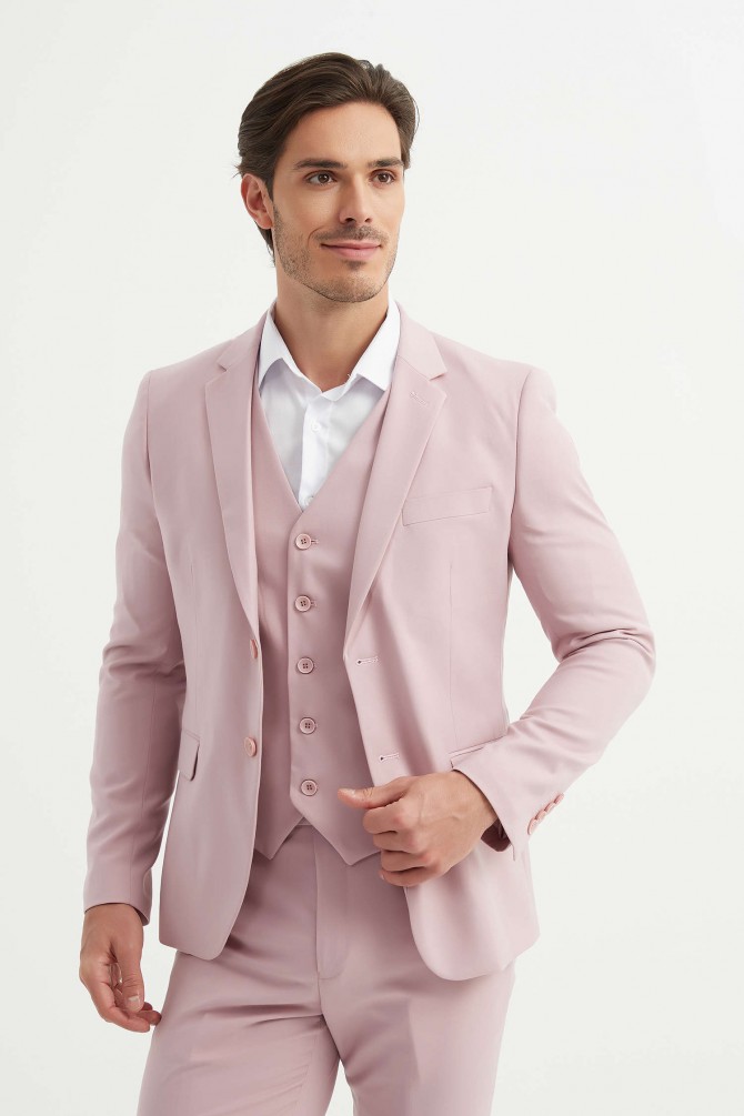 3 pieces suit in nude