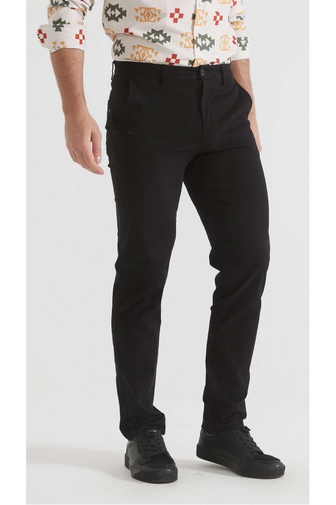Pantalon chino coupe confort - Noir