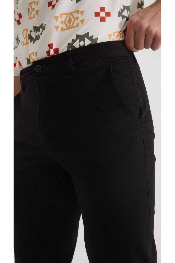 Pantalon chino coupe confort - Noir