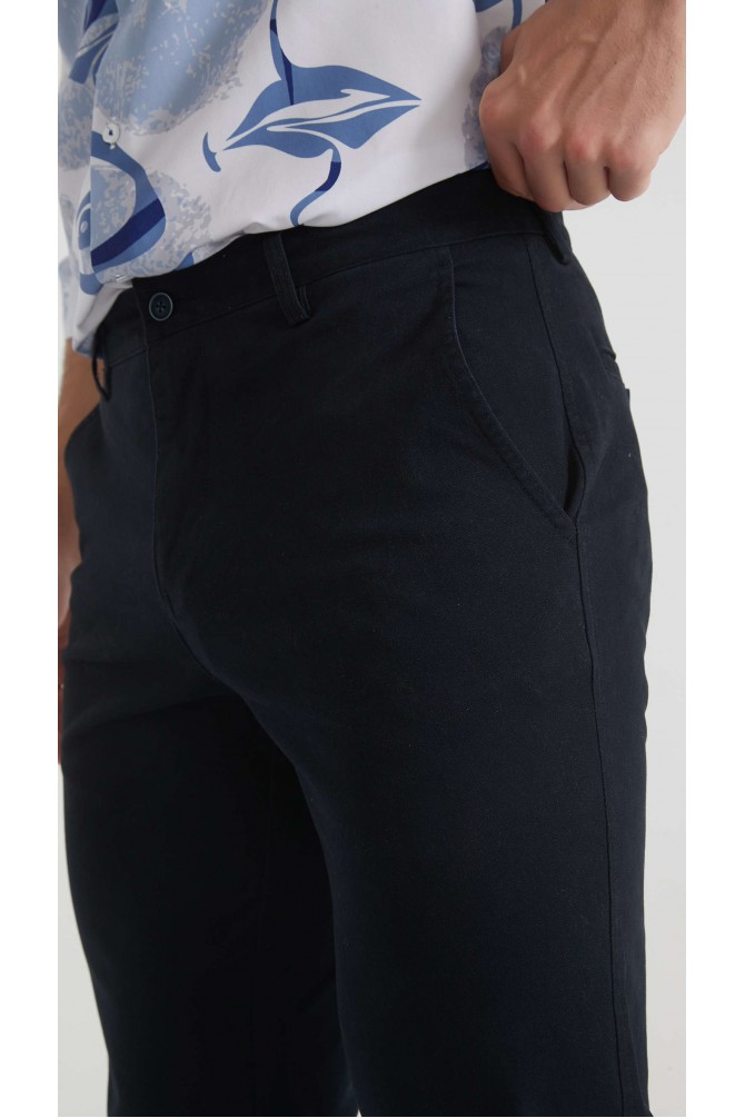 Pantalon chino coupe confort - Marine
