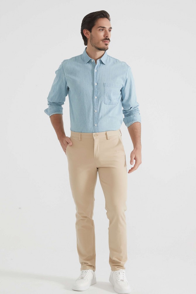 Chino trouser comfort fit - Beige